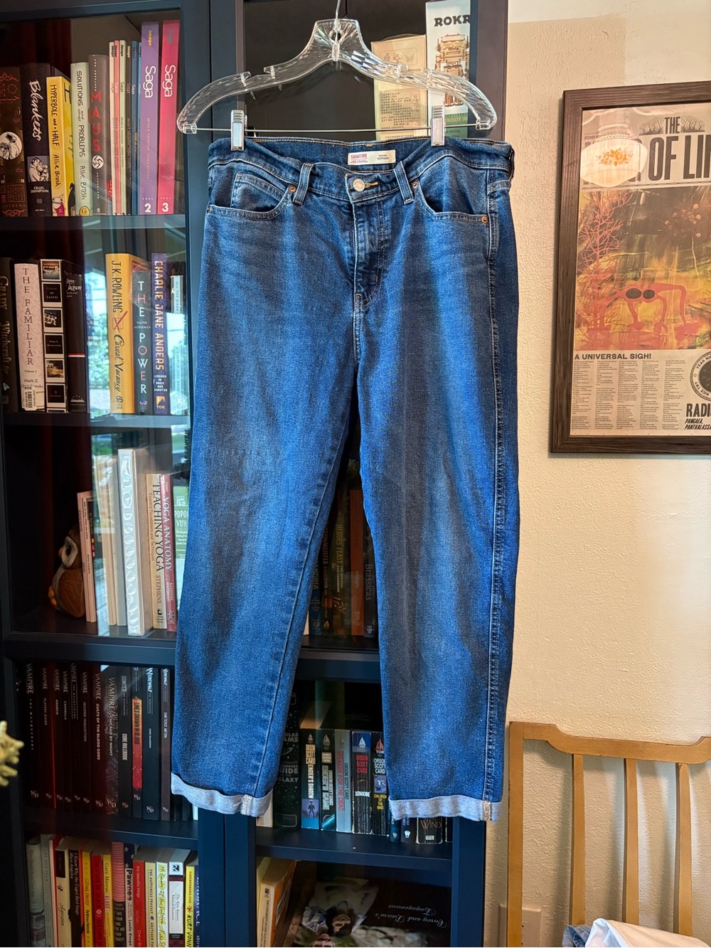 Classic Women's Levi Blue Denim Jeans - Casual Straight Fit